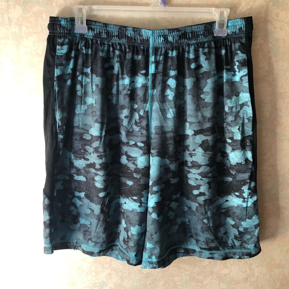 Under Armour blue/black gym shorts